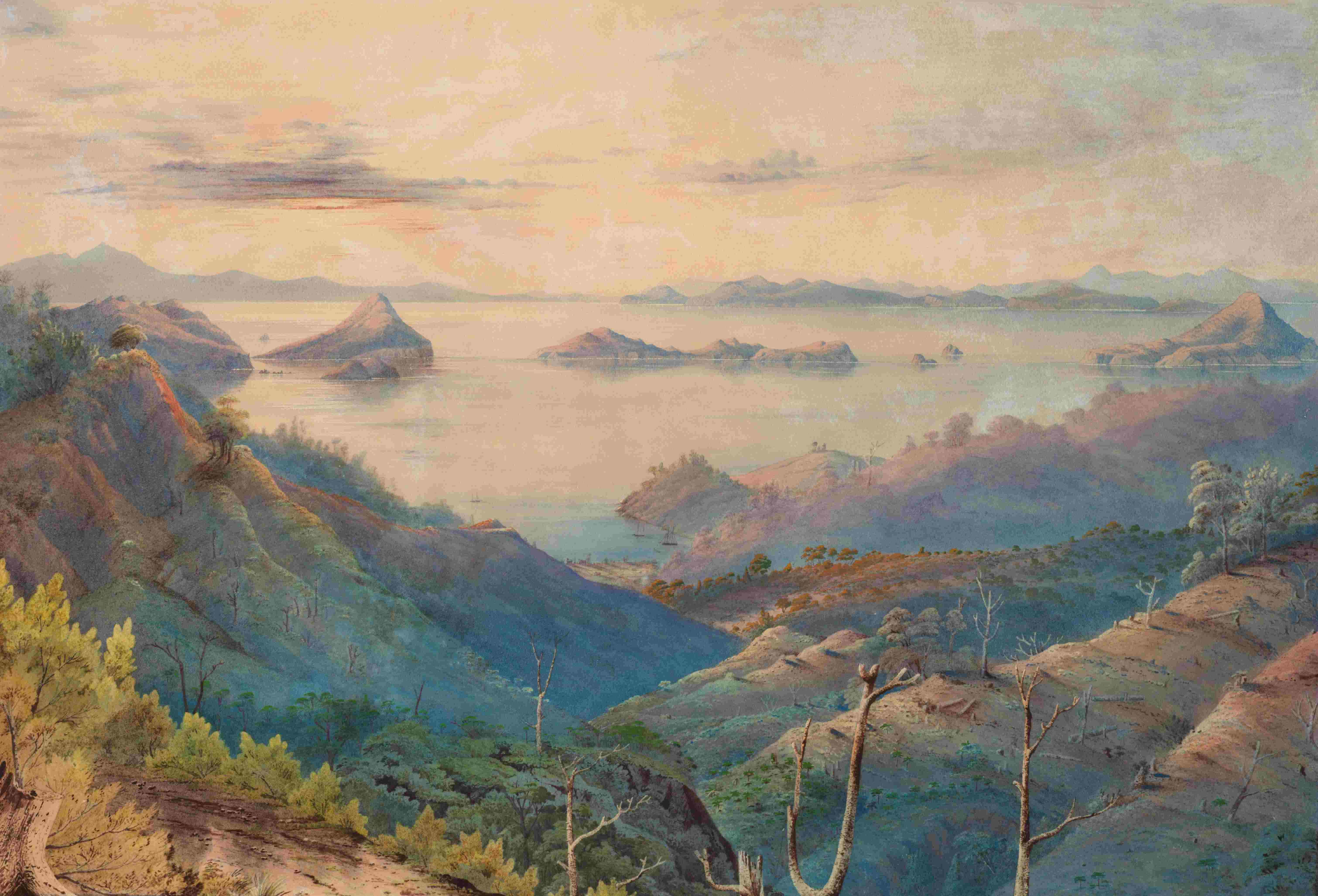 Abstract representation of thoughts travelling through language